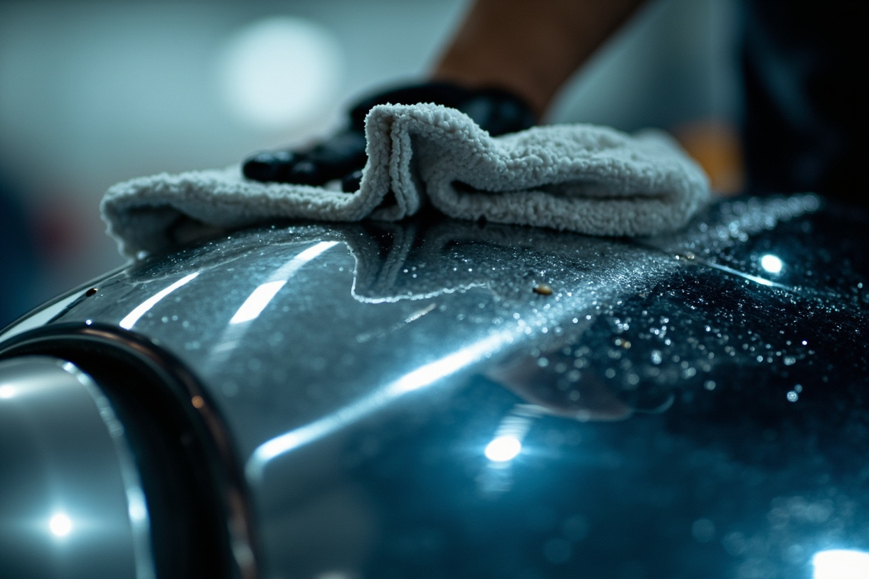 Chrome bright work polishing