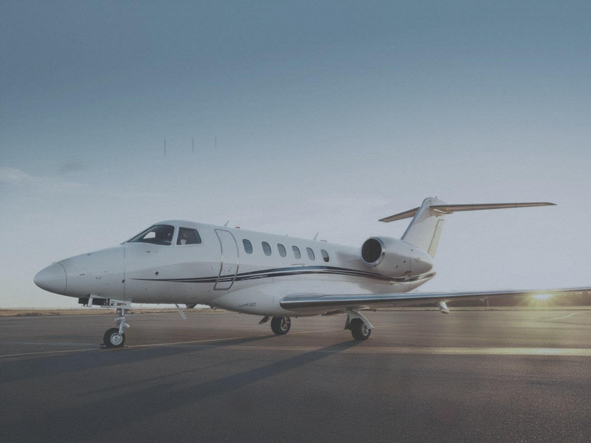 Midsize jet before detail