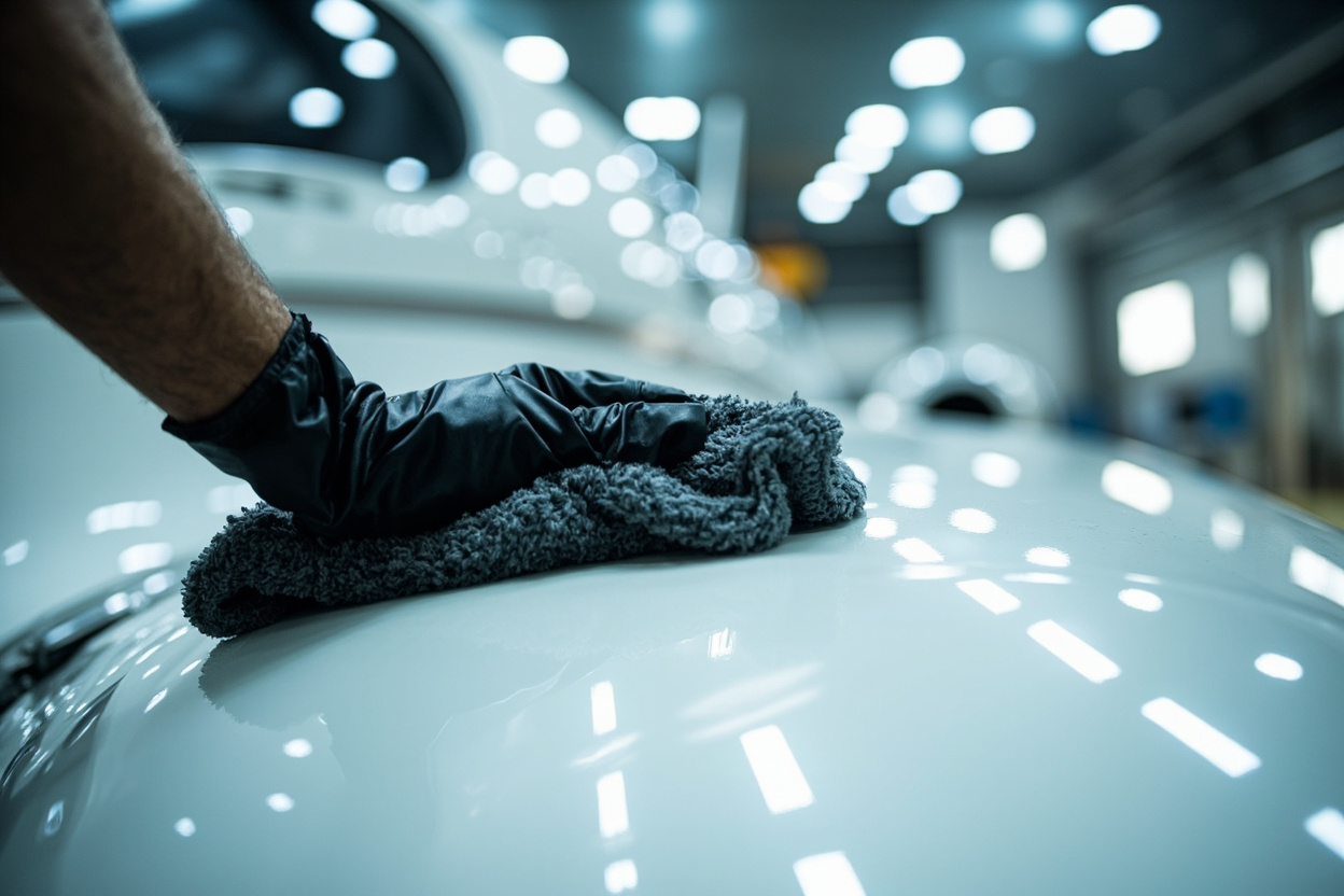 Waterless wash application